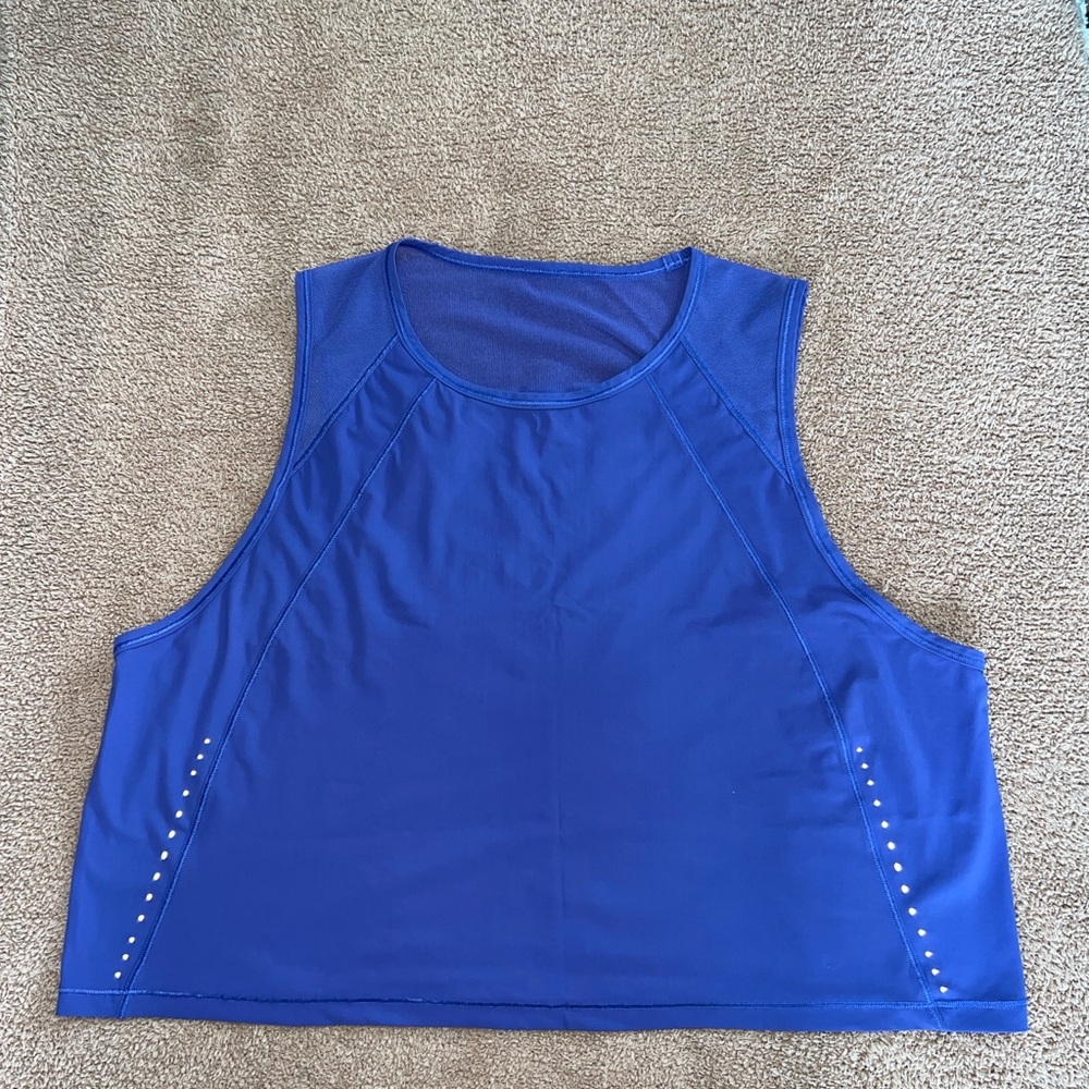 Lululemon Sculpt Cropped Tank Top in Charged Indigo Purple Size 12